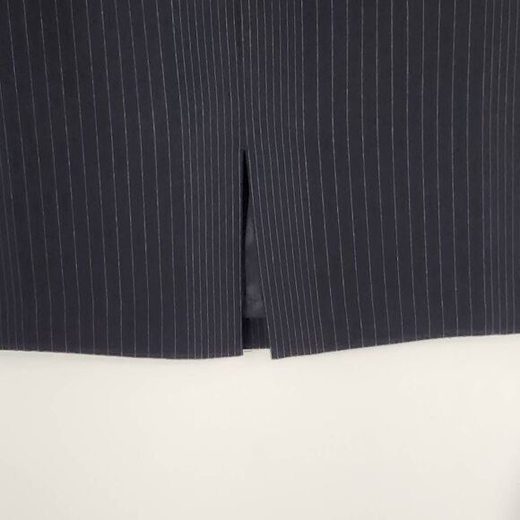 Isabella Demarco Black Pinstripe Pencil Skirt NWT Size 4 Black Striped Skirt - Picture 4 of 11